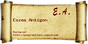 Eszes Antigon névjegykártya